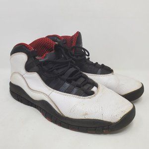 2012 Nike Air Jordan 10 X Retro Chicago Bulls White Black Red 310805-100 Mens 11
